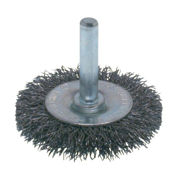 PEARL 1-1/2" x .012" x 1/4" Wire Crimped Wheel End Brush EXV 1