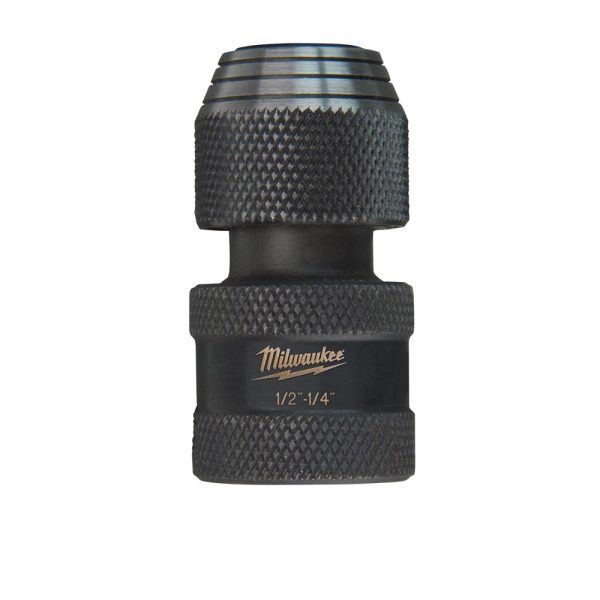 MILWAUKEE® SHOCKWAVE™ Impact Socket Adapter 1/2&quot; Square to 1/4&quot; Hex 1