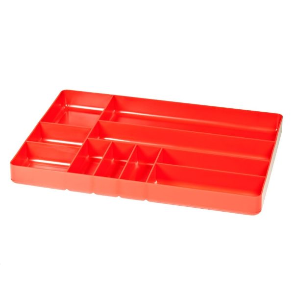 ERNST 11&quot; x 16&quot; 10 Compartment Organizer Tray - Red 1