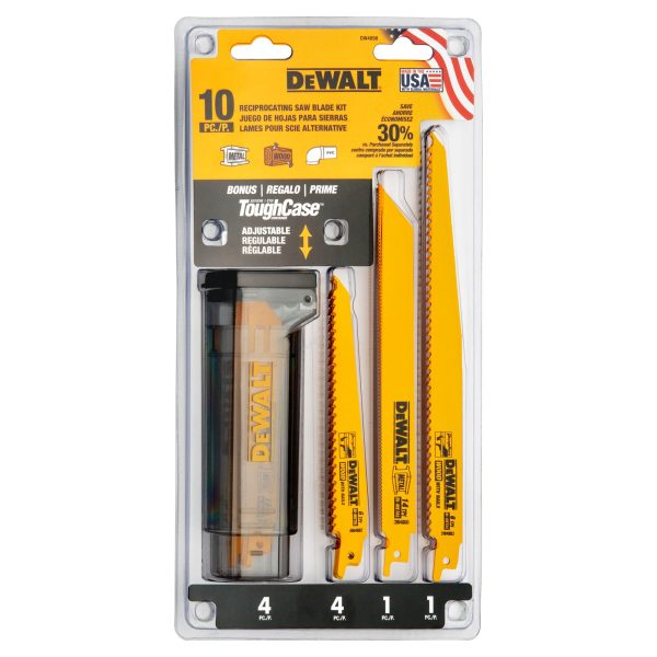 DEWALT® Recip Blade 10pc Kit for Metal/Wood 1