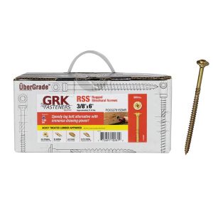 Box of GRK 3/8&quot; x 6&quot; Screws and 1 GRK Screw