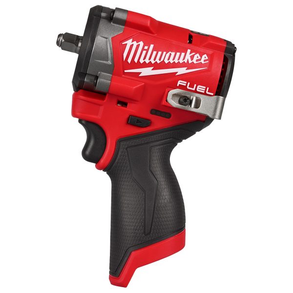 MILWAUKEE M12 FUEL™ Stubby 3/8&quot; Impact Wrench with belt hook