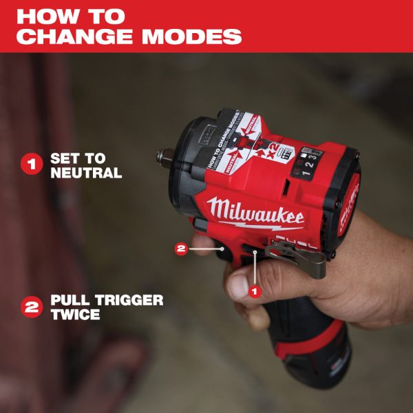 MILWAUKEE M12 FUEL™ Stubby 3/8" Impact Wrench 4