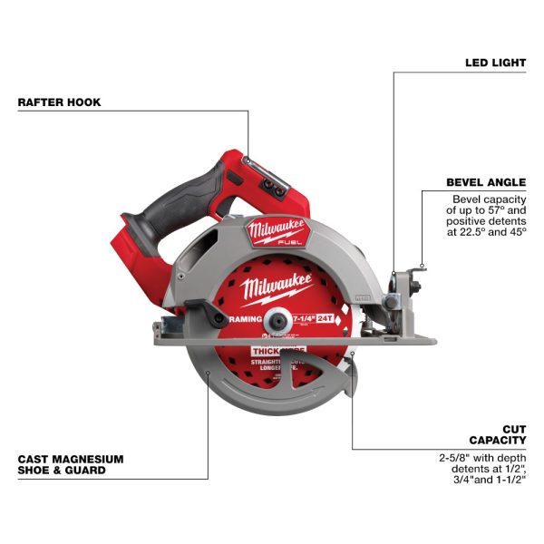 MILWAUKEE M18 FUEL™ 7-1/4” Circular Saw (Tool Only) 1