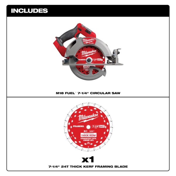 MILWAUKEE M18 FUEL™ 7-1/4” Circular Saw (Tool Only) 2