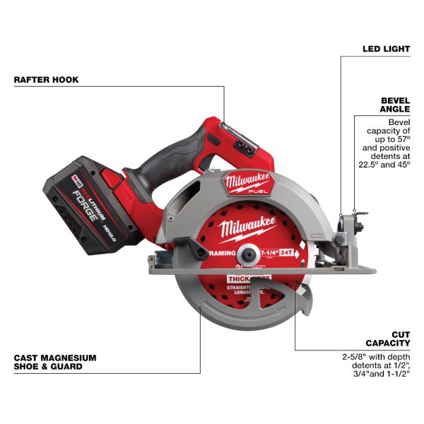 MILWAUKEE M18 FUEL™ 7-1/4” Circular Saw Kit - Image 3