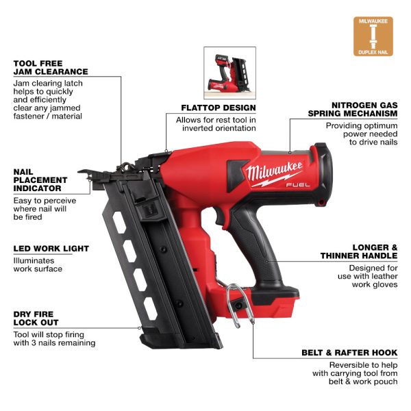 MILWAUKEE M18 FUEL™ Duplex Nailer 2