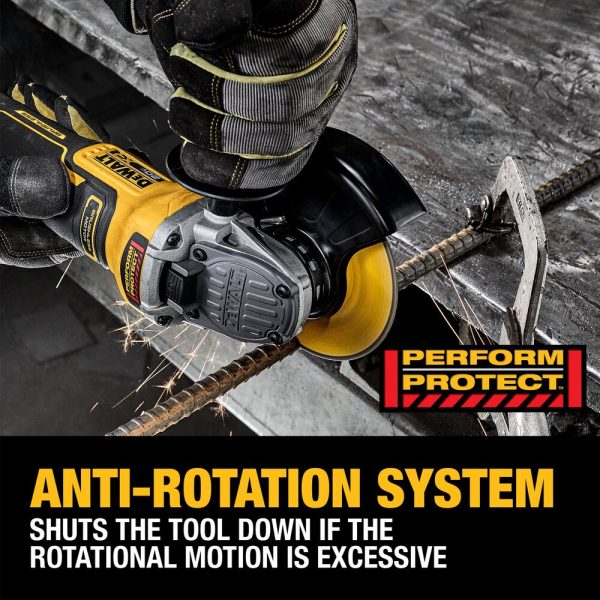 DEWALT 20V MAX* XR® Brushless Cordless 4-1/2 in. - 5 in. Angle Grinder Kit - Image 6