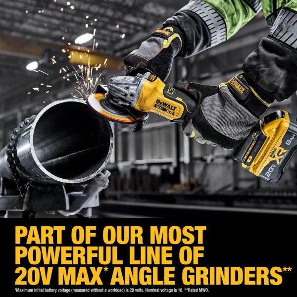 DEWALT 20V MAX* XR® Brushless Cordless 4-1/2 in. - 5 in. Angle Grinder Kit - Image 7