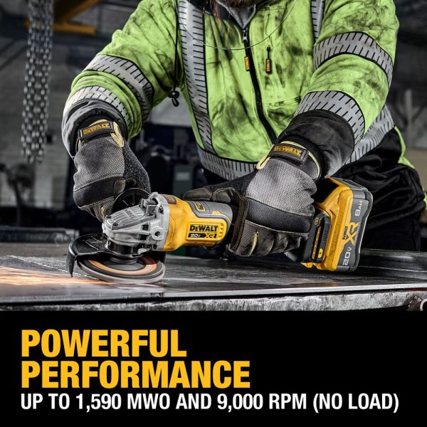 DEWALT 20V MAX* XR® Brushless Cordless 4-1/2 in. - 5 in. Angle Grinder Kit - Image 8