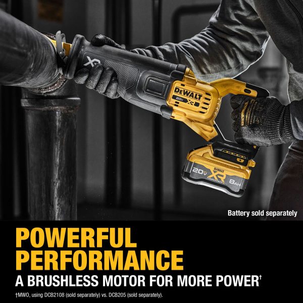 DEWALT 20V MAX* XR® Brushless Cordless Reciprocating Saw (Tool Only) 6