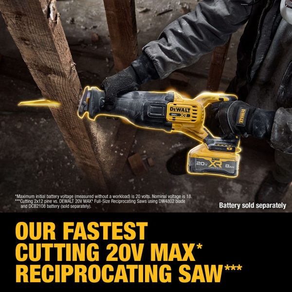 DEWALT 20V MAX* XR® Brushless Cordless Reciprocating Saw (Tool Only) 7