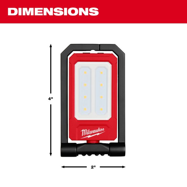 MILWAUKEE Rechargeable Low-Profile Magnetic Task Light - Image 4