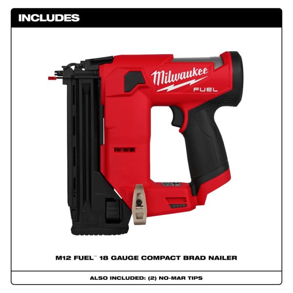 MILWAUKEE M12 FUEL™ 18 Gauge Compact Brad Nailer 2