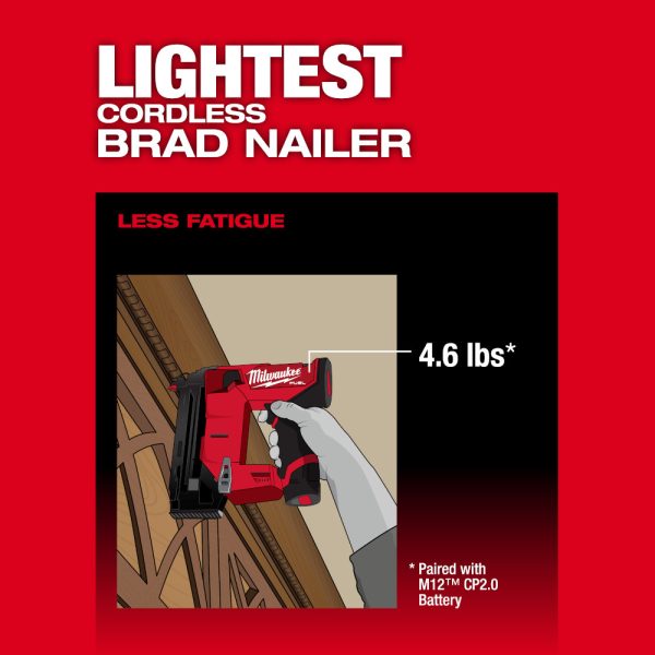 MILWAUKEE M12 FUEL™ 18 Gauge Compact Brad Nailer 6