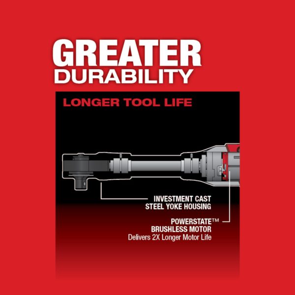 MILWAUKEE® M12 FUEL 3/8" Extended Reach Ratchet (Tool Only) 8