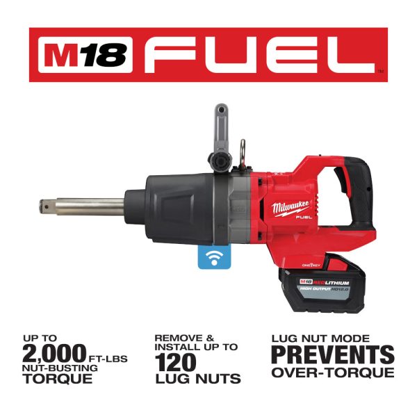 MILWAUKEE M18 FUEL™ 1" D-Handle Ext. Anvil High Torque Impact Wrench w/ ONE-KEY™ - Image 3