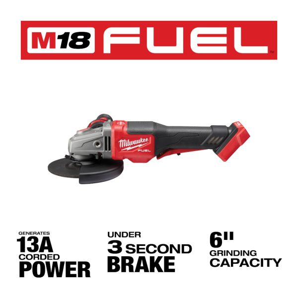 MILWAUKEE M18 FUEL™ 4-1/2” - 6” Braking Grinder Paddle Switch, No-Lock 4