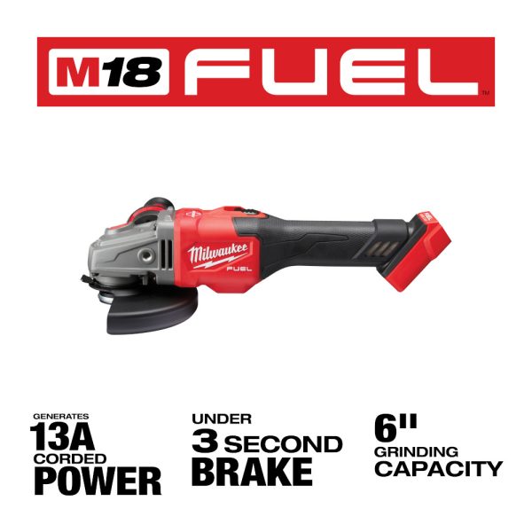 MILWAUKEE M18 FUEL™ 4-1/2” - 6” Braking Grinder (Tool Only) - Image 4