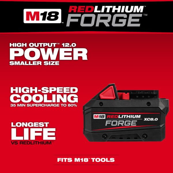 MILWAUKEE M18™ REDLITHIUM™ FORGE™ XC8.0 Starter Kit - Image 4