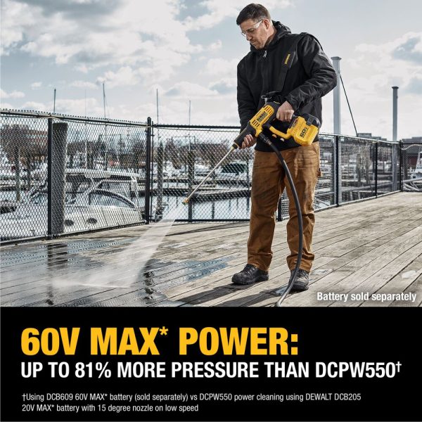 DEWALT 60V MAX* 1000 MAX PSI Cordless Power Cleaner (Tool Only) - Image 8