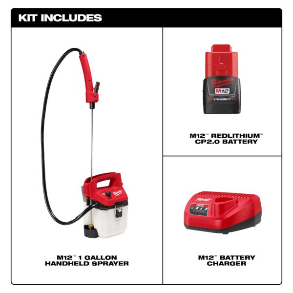 MILWAUKEE M12™ 1 Gallon Handheld Sprayer Kit 1