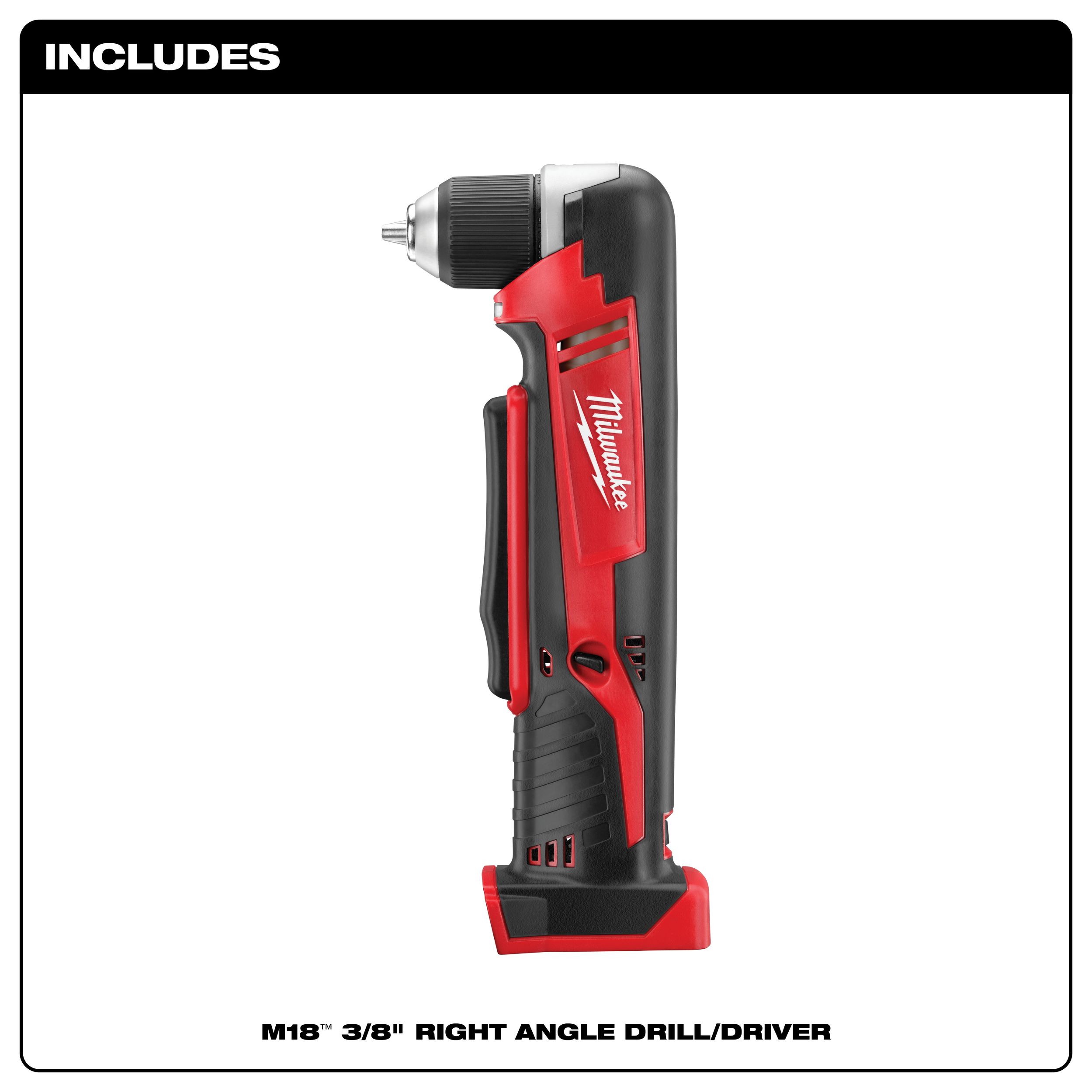 Milwaukee 2811-20 M18 FUEL Super Hawg Right Angle Drill W/ Quik-Lok - Bare Tool, 18V, 1/2in Chuck, Brushless