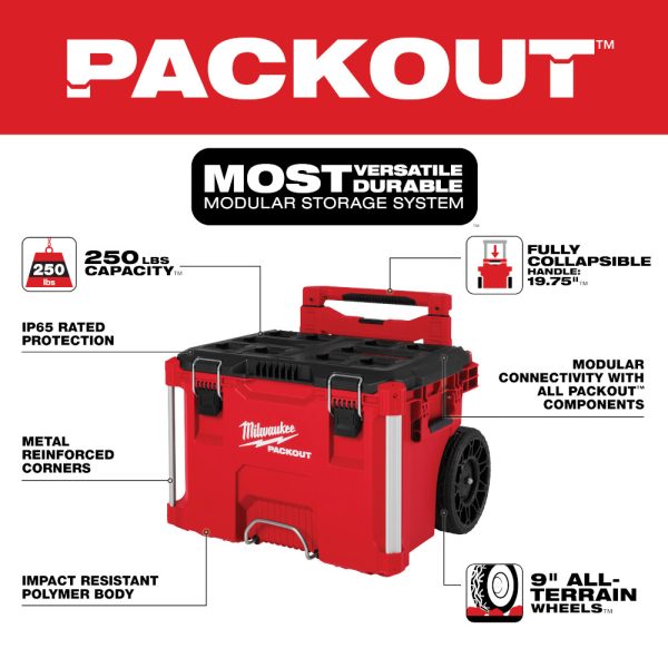 MILWAUKEE PACKOUT™ Rolling Tool Box 2