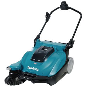 A front view of the Makita 40Vmax XGT BL 24 L HEPA Vacuum Sweeper