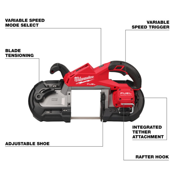 MILWAUKEE M18 FUEL™ Deep Cut Band Saw - Image 3