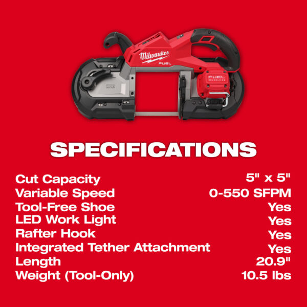 MILWAUKEE M18 FUEL™ Deep Cut Band Saw 7