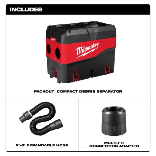 MILWAUKEE PACKOUT™ Compact Debris Separator 3