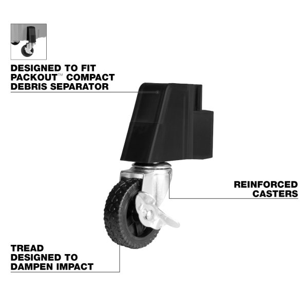 MILWAUKEE Caster Kit for Debris Separator - Image 2