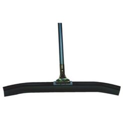 24&quot; Curved Rubber Floor Squeegee with bolt on steel handle