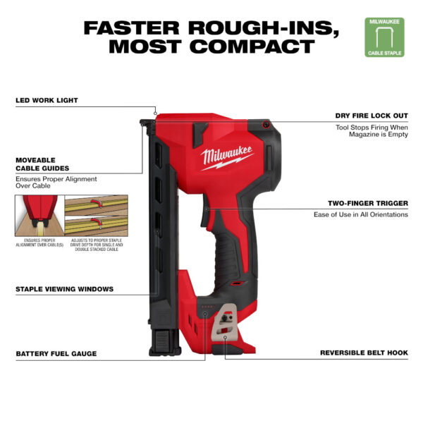 MILWAUKEE® M12 Cable Stapler (Tool Only) - Image 6