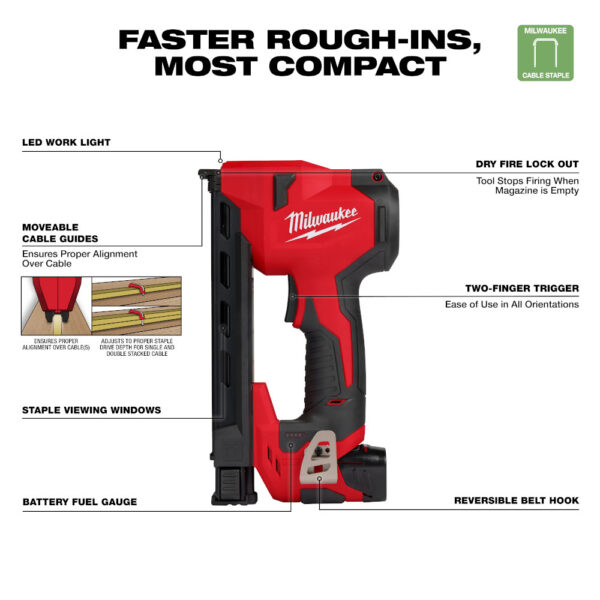 MILWAUKEE® M12 Cable Stapler Kit 4