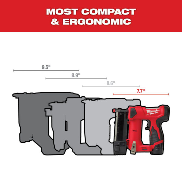 MILWAUKEE M12™ 23 Gauge Pin Nailer (Tool Only) 7