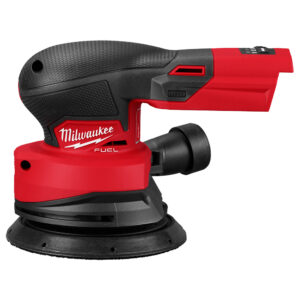 MILWAUKEE M18 FUEL™ 5" Random Orbital Sander with round sanding pad and a dust chute