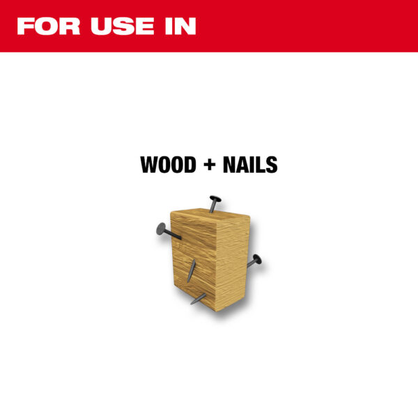 MILWAUKEE® 12" SAWZALL® The AX™ Nail Embedded Wood Blades 5/PK - Image 3