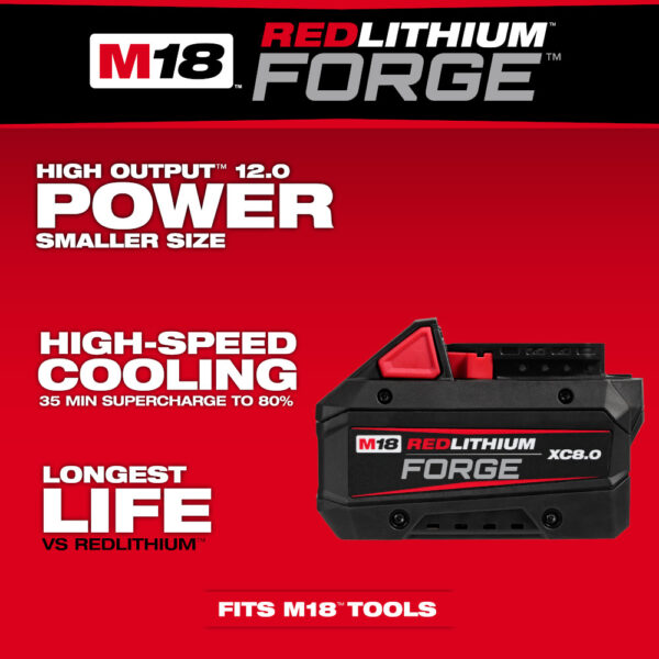 MILWAUKEE M18™ RedLithium™ Forge™ XC8.0 Battery Pack - Image 8