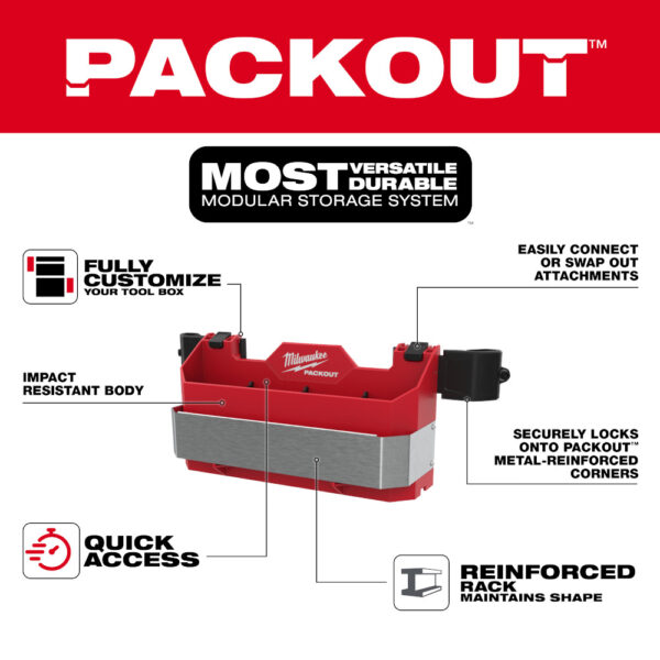 MILWAUKEE PACKOUT™ Tool Box Caddy Attachment - Image 5