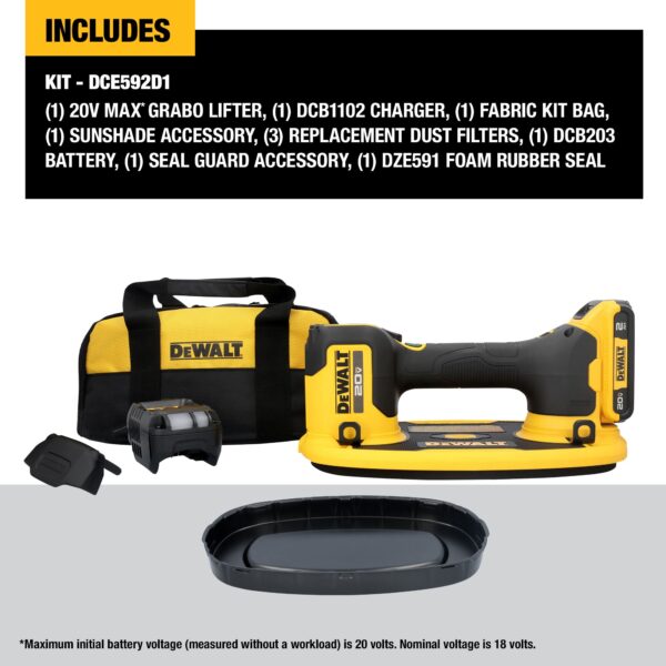 DEWALT 20V MAX* GRABO Lifter Kit 4