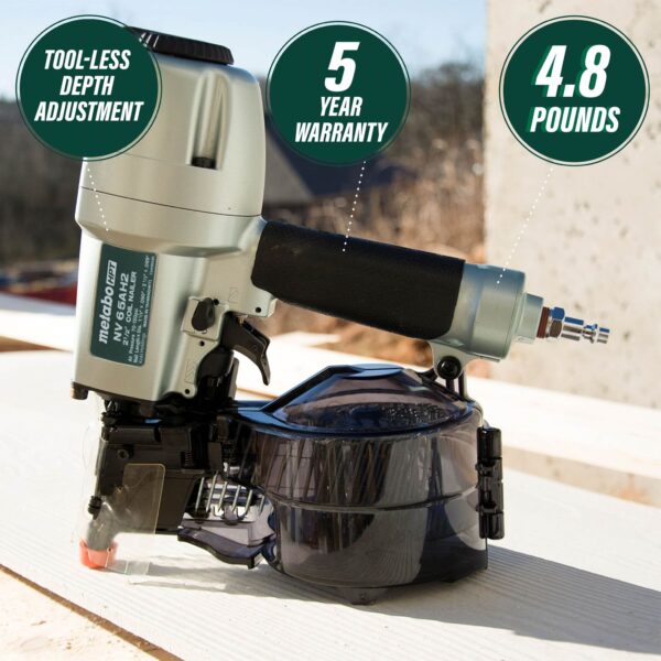 METABO HPT Siding Coil Nailer 1-1/2" to 2-1/2" x 0.099" 6