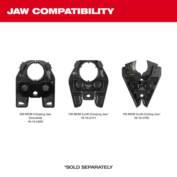 MILWAUKEE M18™ FORCE LOGIC™ 600 MCM Crimper - Image 3