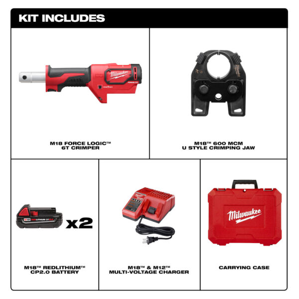 MILWAUKEE M18™ FORCE LOGIC™ 600 MCM Crimper - Image 4