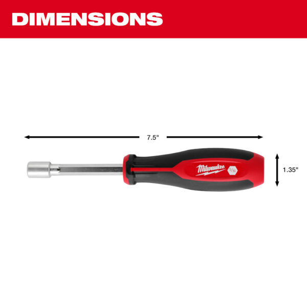 MILWAUKEE 7pc SAE HollowCore™ Magnetic Nut Driver Set 3