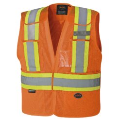 PIONEER Poly Mesh Orange Safety Vest