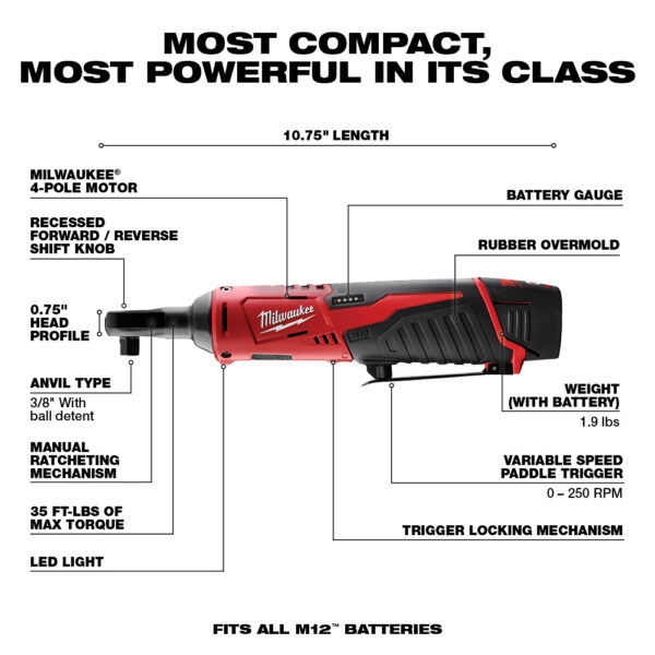 MILWAUKEE® M12™ Cordless 5-Tool Combo Kit - Image 6