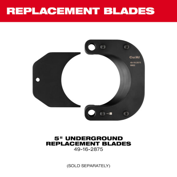 MILWAUKEE 5" Underground Replacement Blades - Image 2