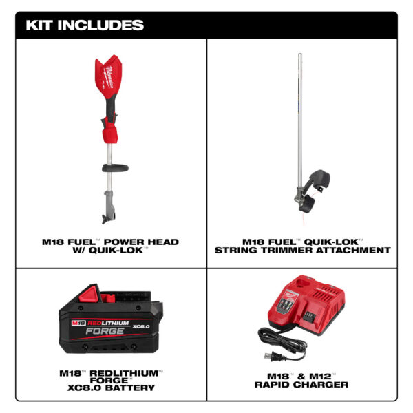 MILWAUKEE M18 FUEL™ String Trimmer w/ QUIK-LOK™ Kit - Image 4